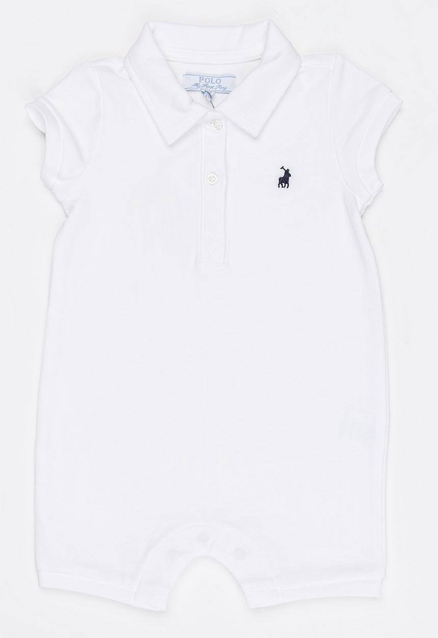 POLO - Alex SS Babygrow White