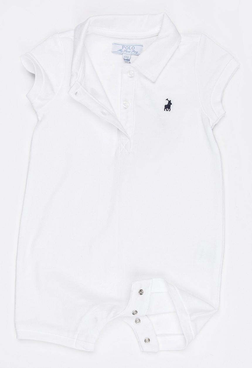 POLO - Alex SS Babygrow White