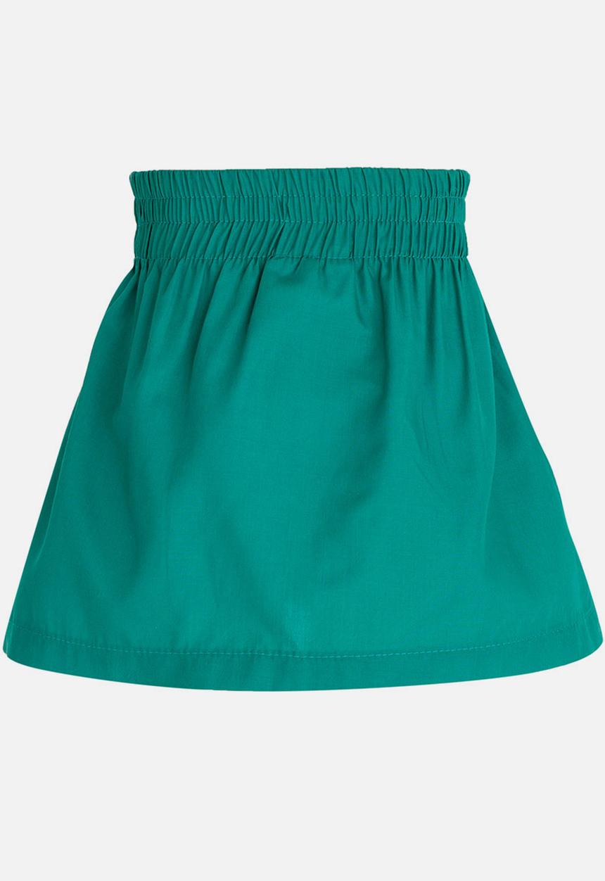 See-Saw - Button Through A-Line Skirt with Applique Green