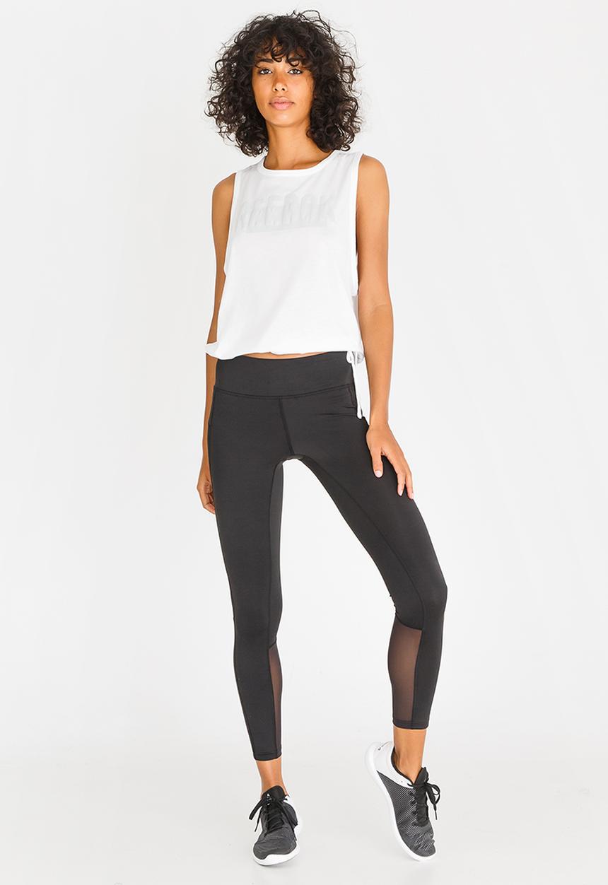 Reebok - Reebok Tie Detail Tank White