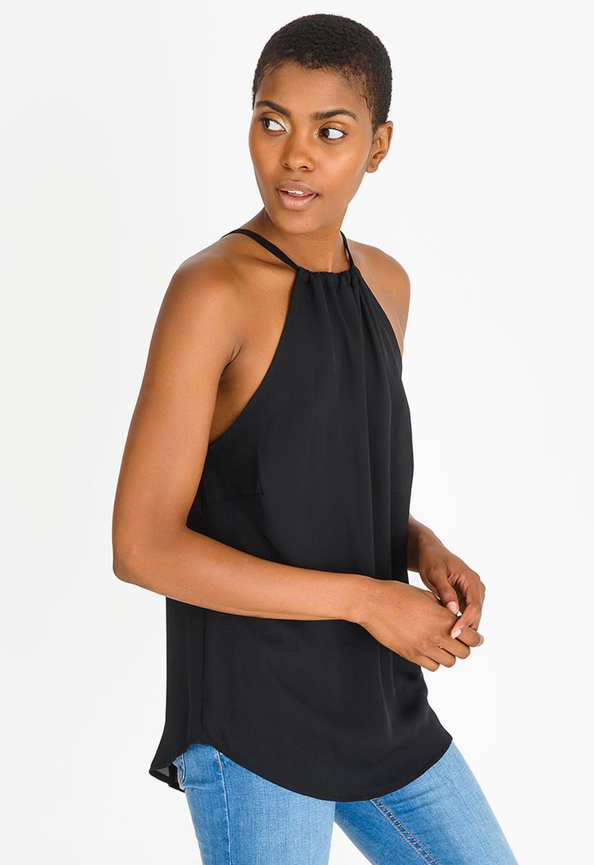 Kate Jordan - Tie Detail Cami Black