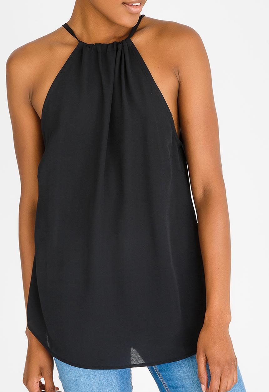 Kate Jordan - Tie Detail Cami Black