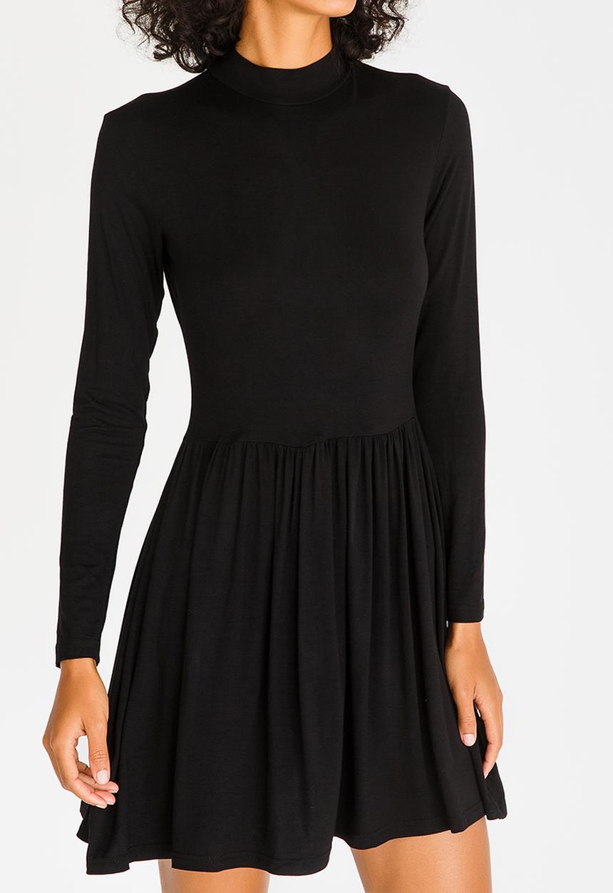 c(inch) - Fit and Flare Dress Black