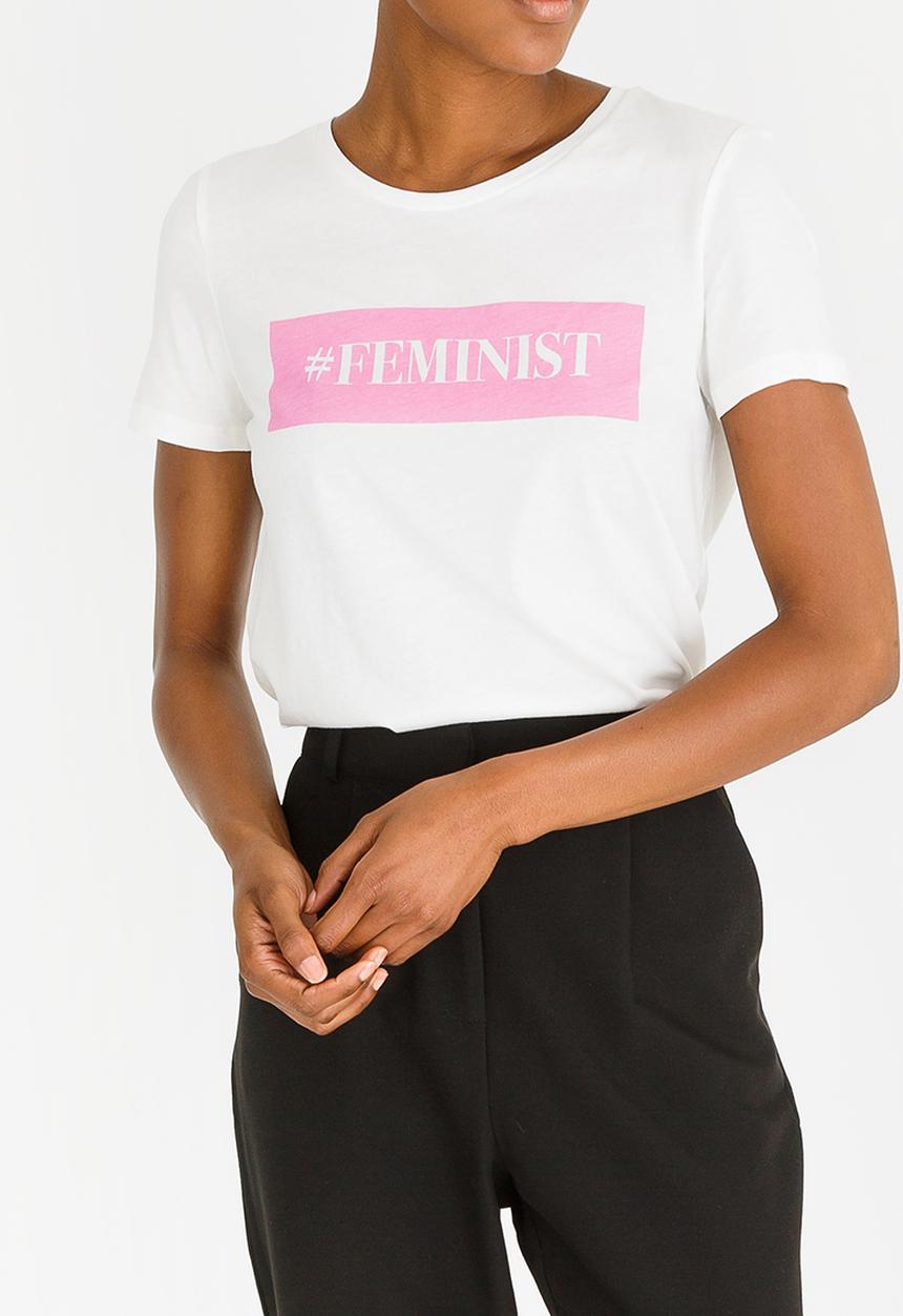 Vero Moda - Slogan Tee White