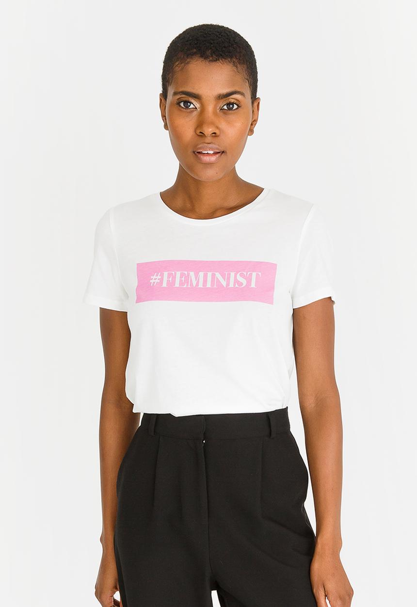 Vero Moda - Slogan Tee White