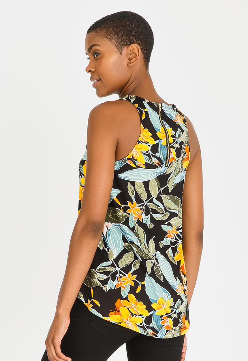 Kate Jordan - Zip Detail Vest Multi-colour