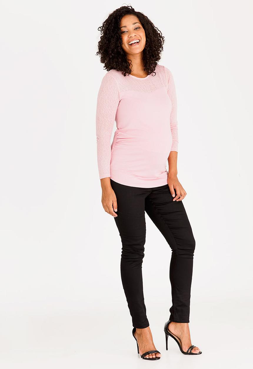 Cherry Melon - Longsleeve Jersey Combo Top Rose