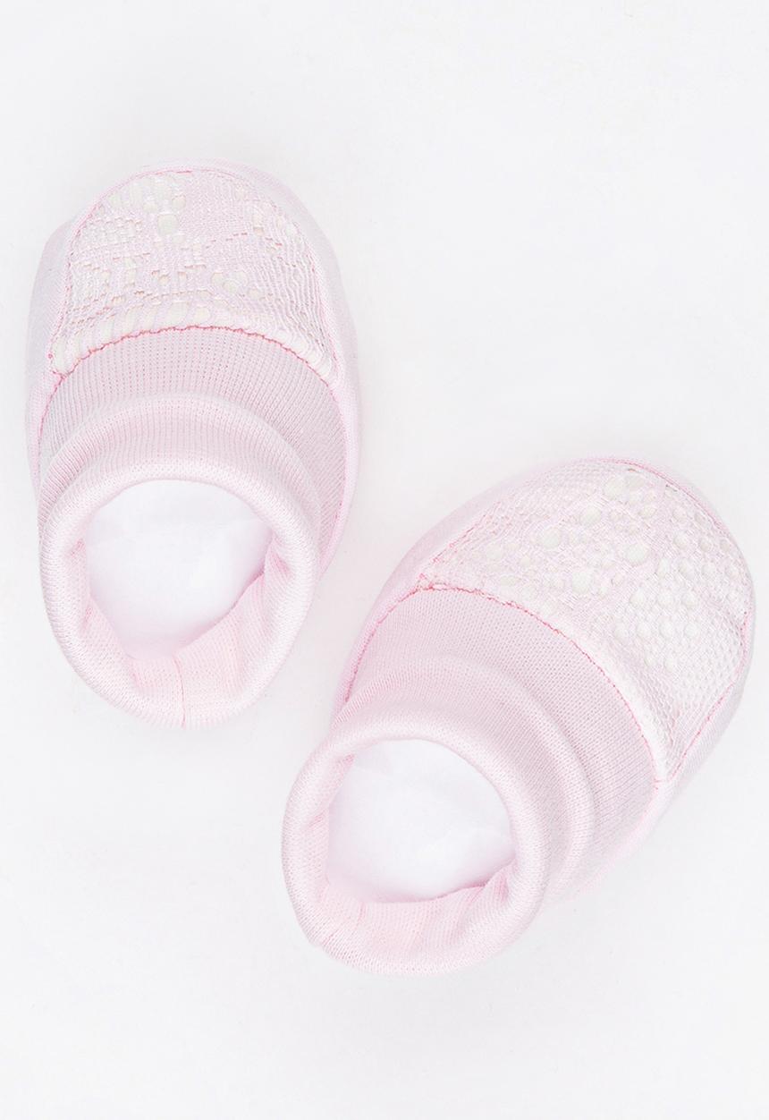 Baby Corner - Girl Lace Booties Pale Pink