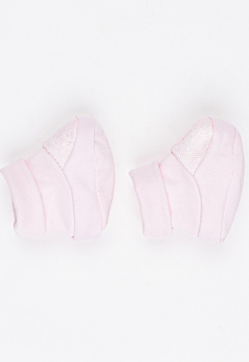 Baby Corner - Girl Lace Booties Pale Pink