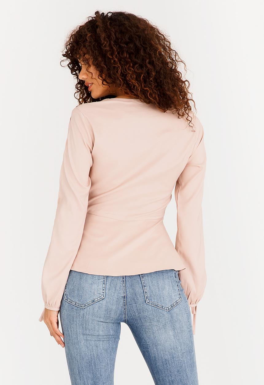 SISSY BOY - Wrap Blouse Nude