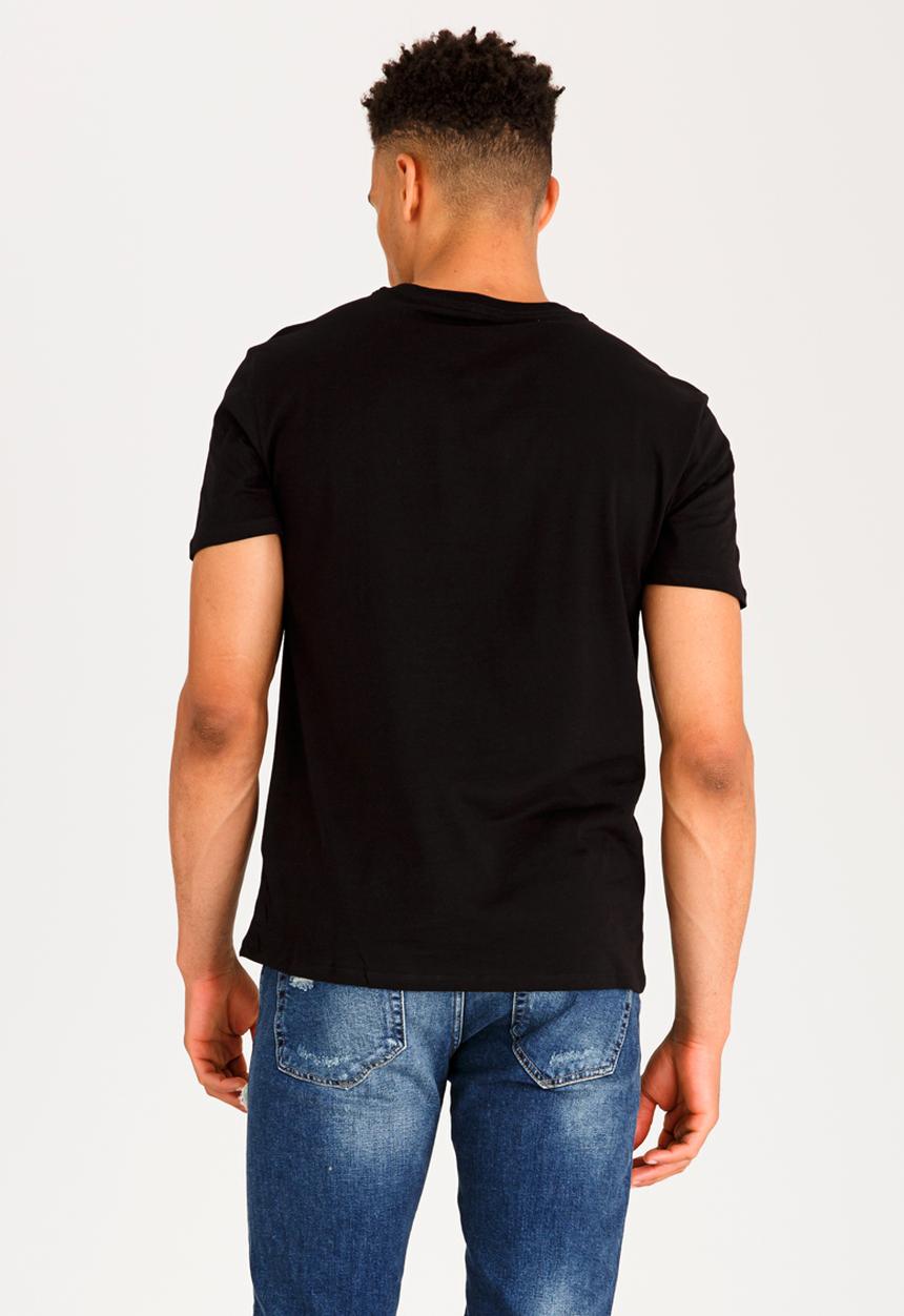 GUESS - Text Edit Crew Tee Black