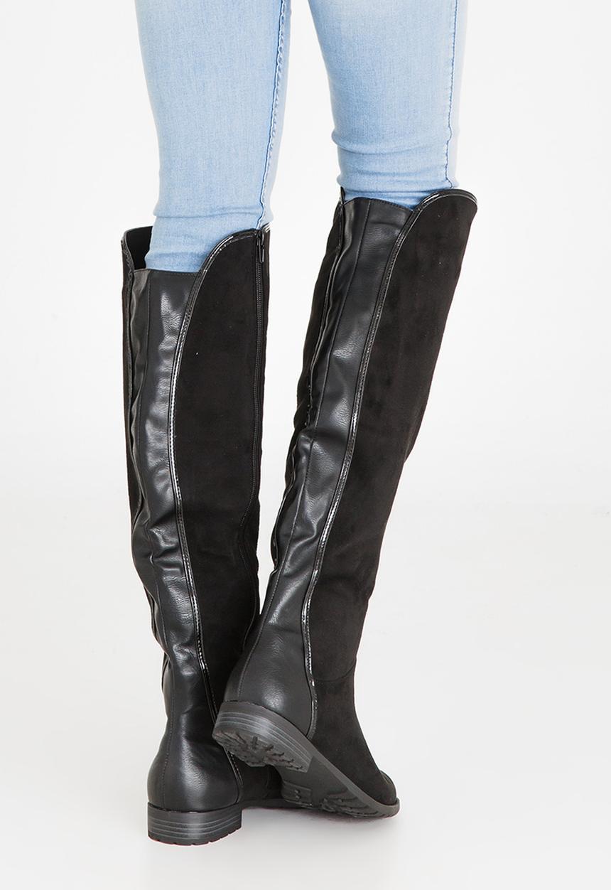 Sarah J - Knee Length Boots - black