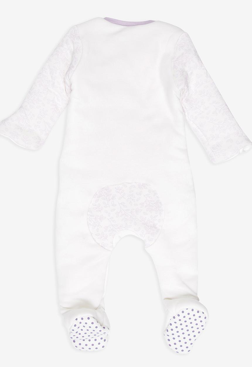Baby Corner - Girls  Sleepsuit White