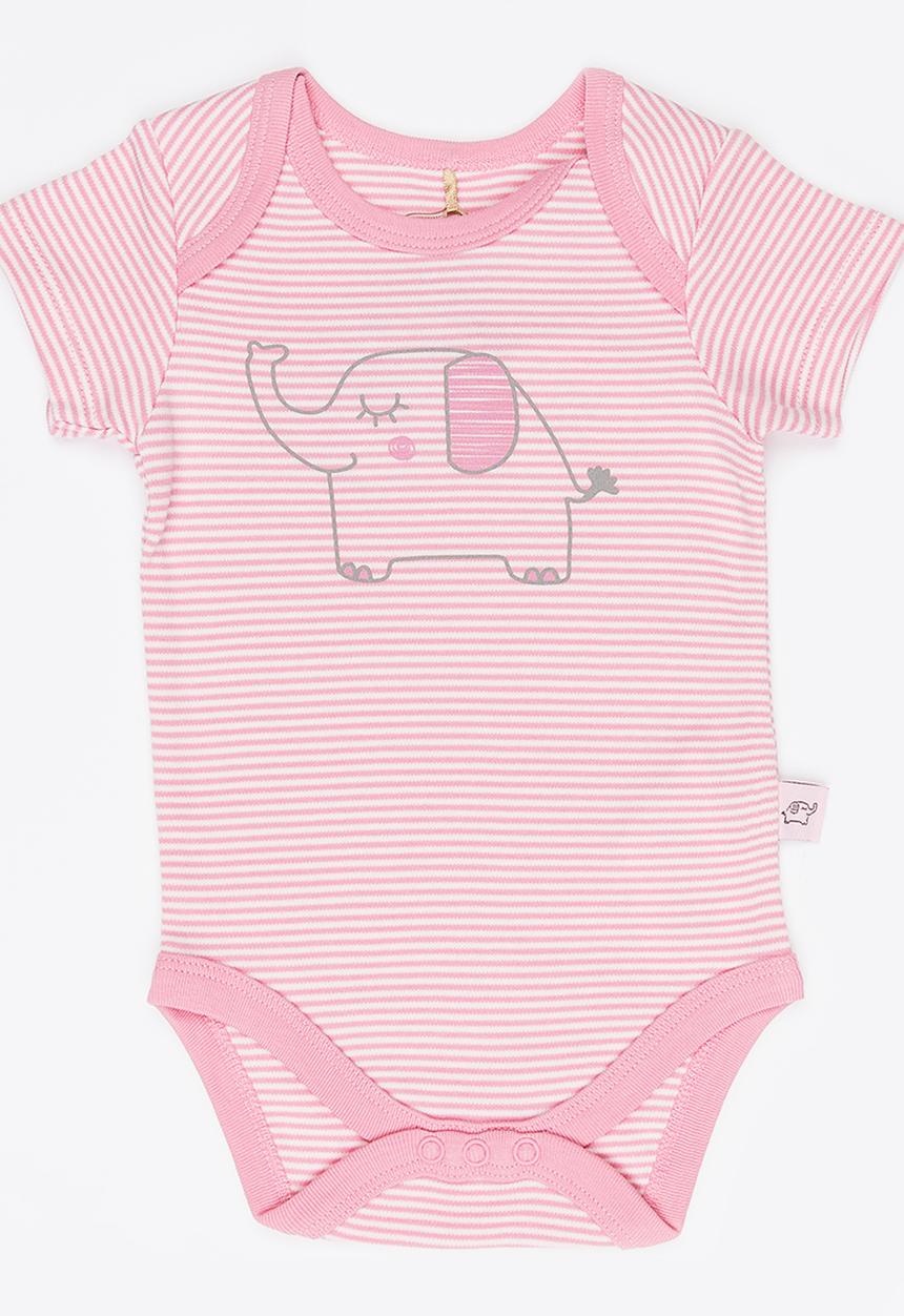 Soobe - Girls Printed Bodysuit Mid Pink