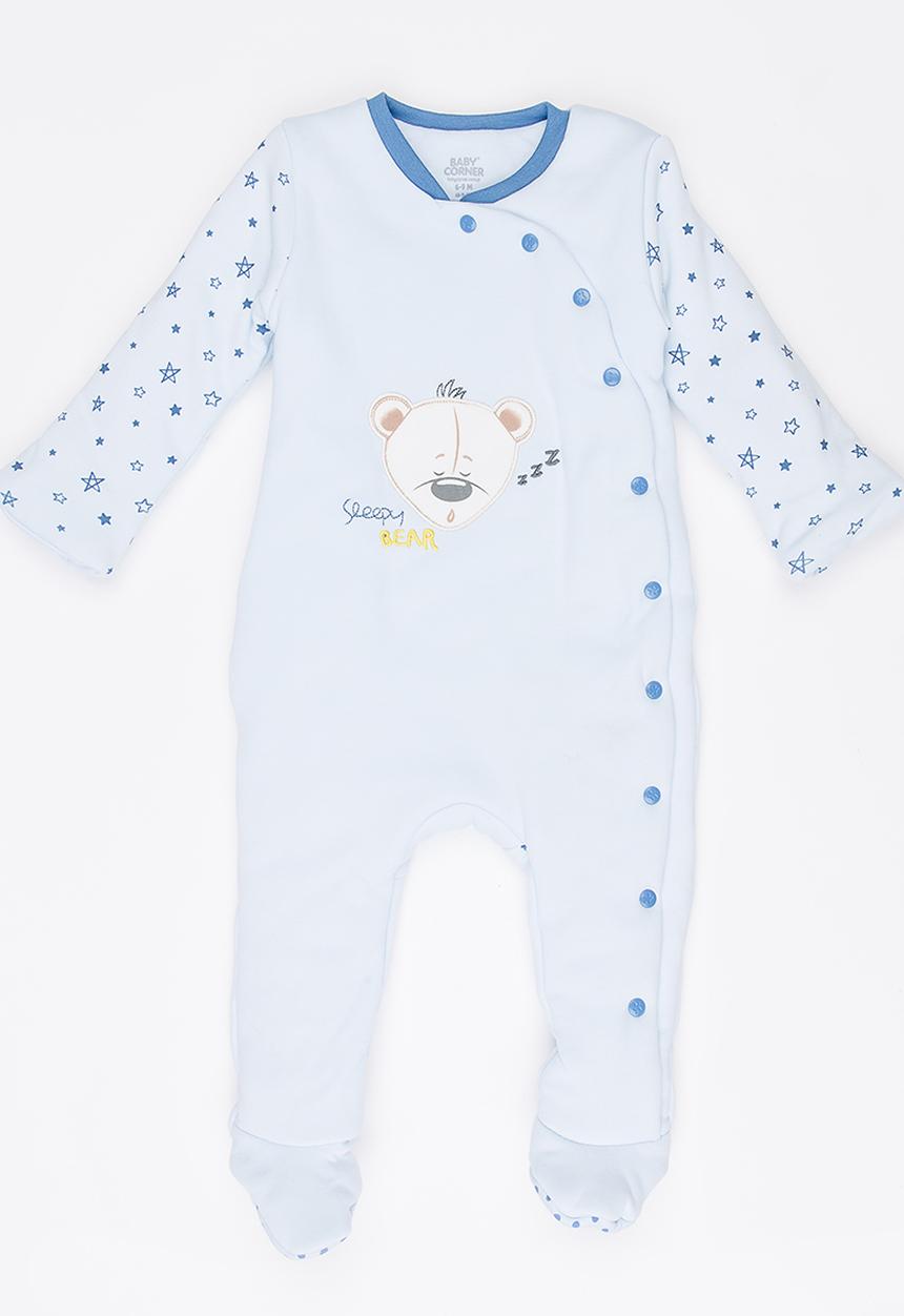 Baby Corner - Boys  Sleepsuit Pale Blue