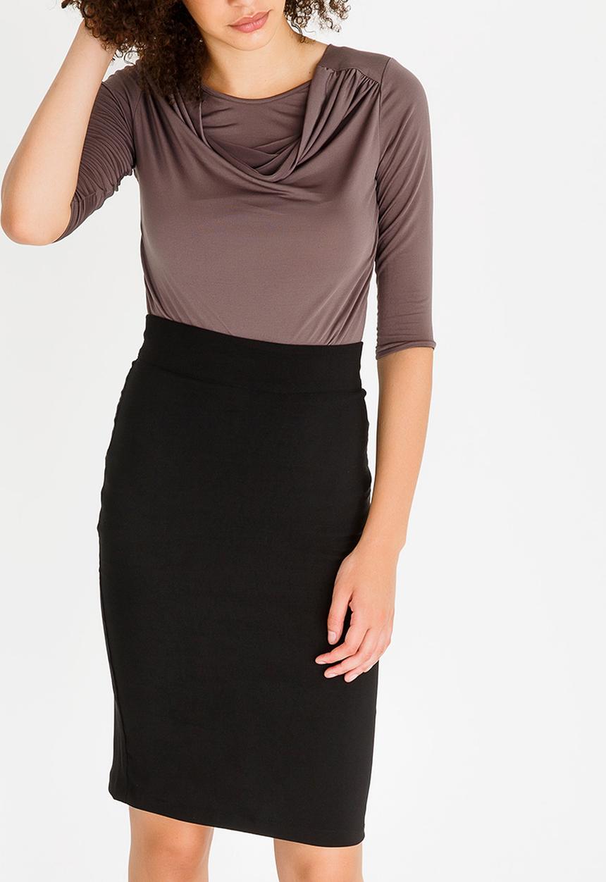 edit - Stretch Pencil Skirt Black