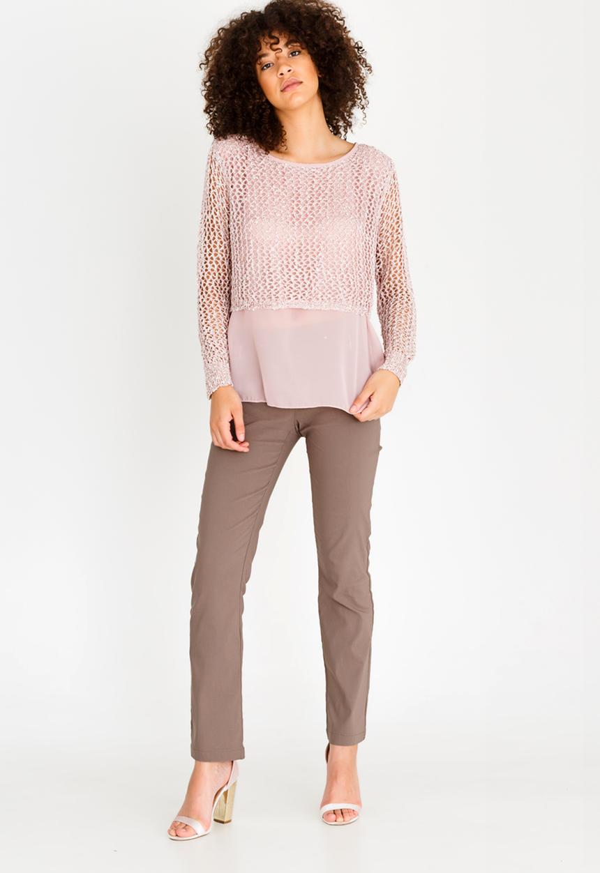 cath.nic - Sparkle Twofer Top Pale Pink