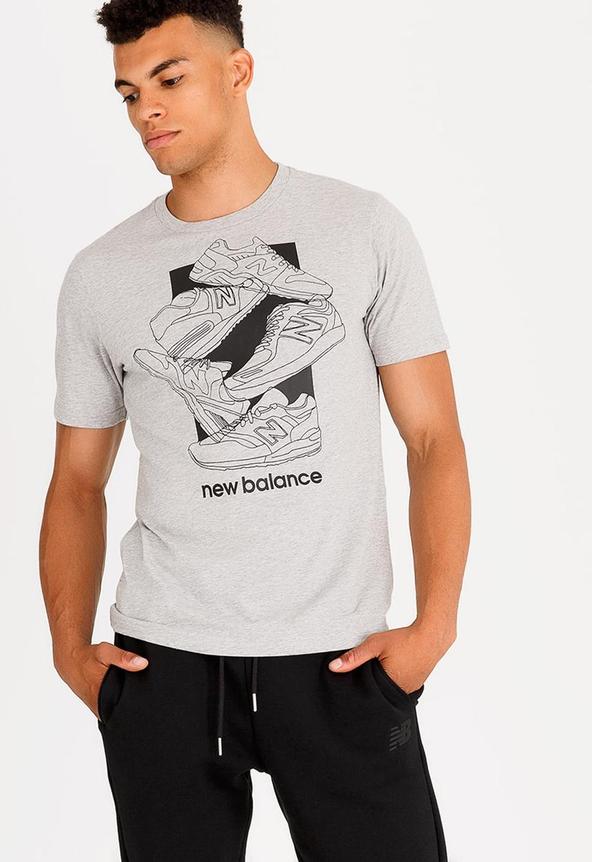 New Balance  - Sneaker Printed Tee Grey