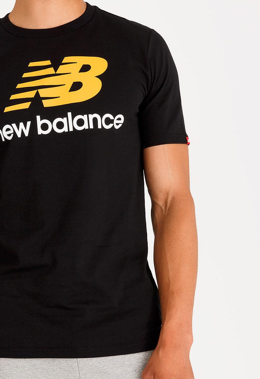 New Balance  - Stacked Logo Tee Black