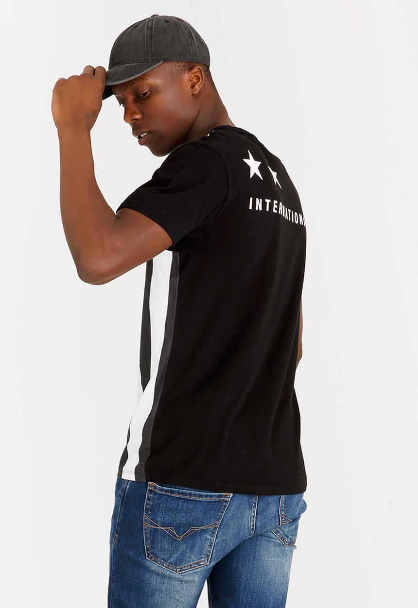 GUESS - Colour Moto Tee Black and White