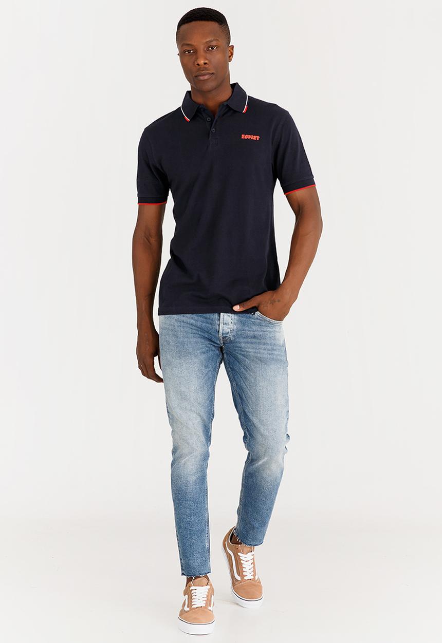 SOVIET - Swansea Pique Golfer Navy