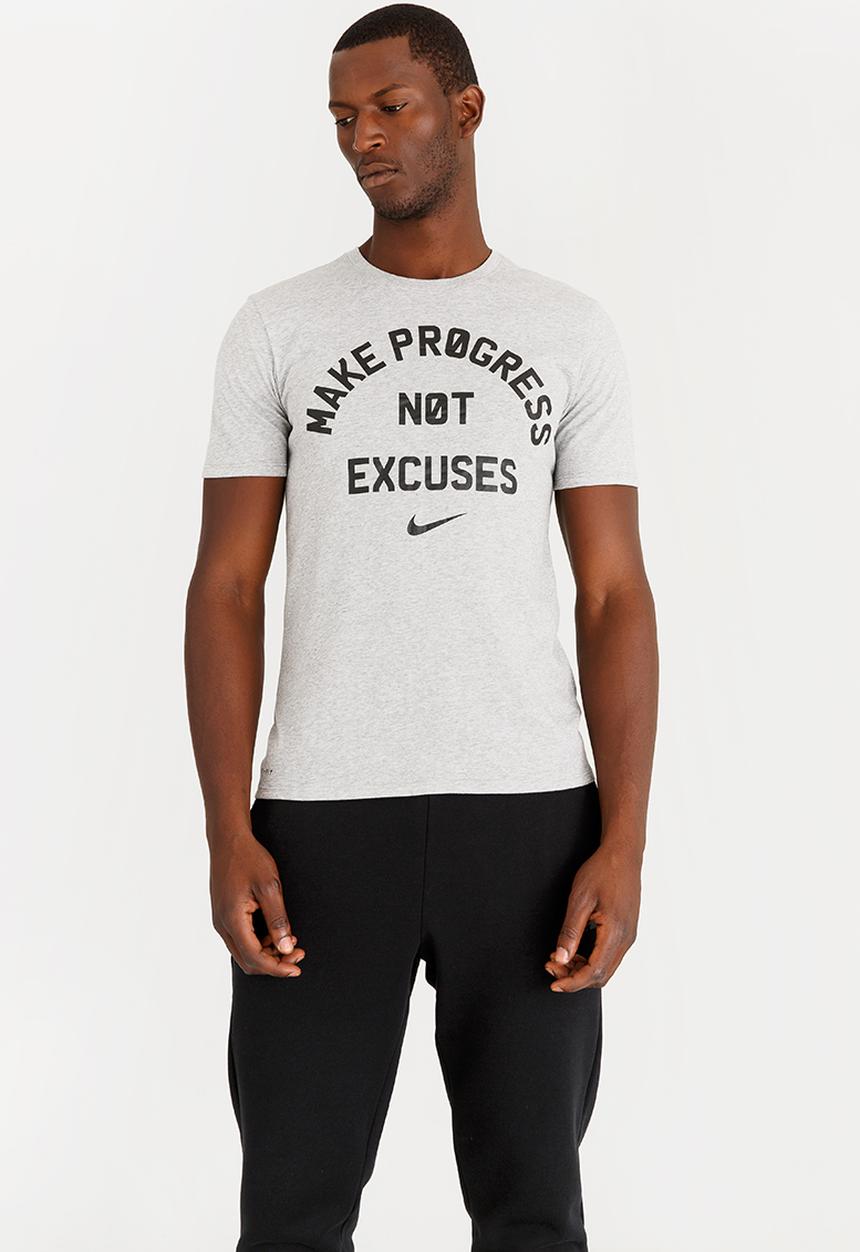 Nike - Nk Dry Tee Dfc No Excuses Grey