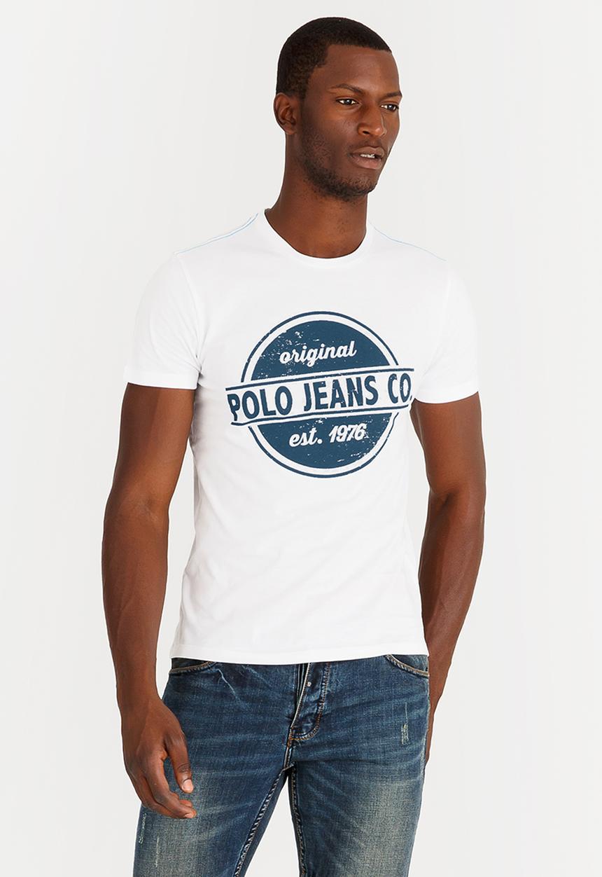 Polo Jeans Co. - Basic Printed Tee White