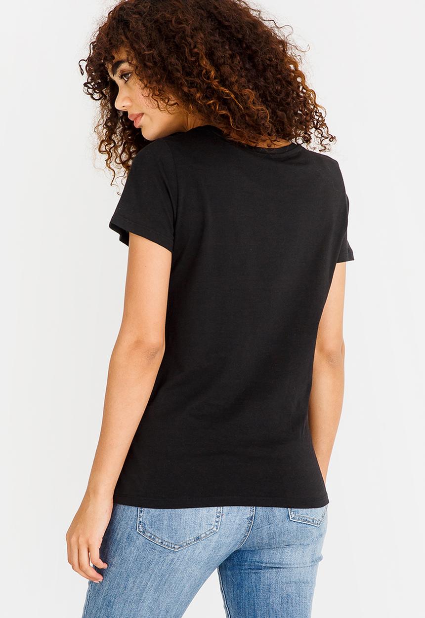 Vero Moda - Slogan Tee Black