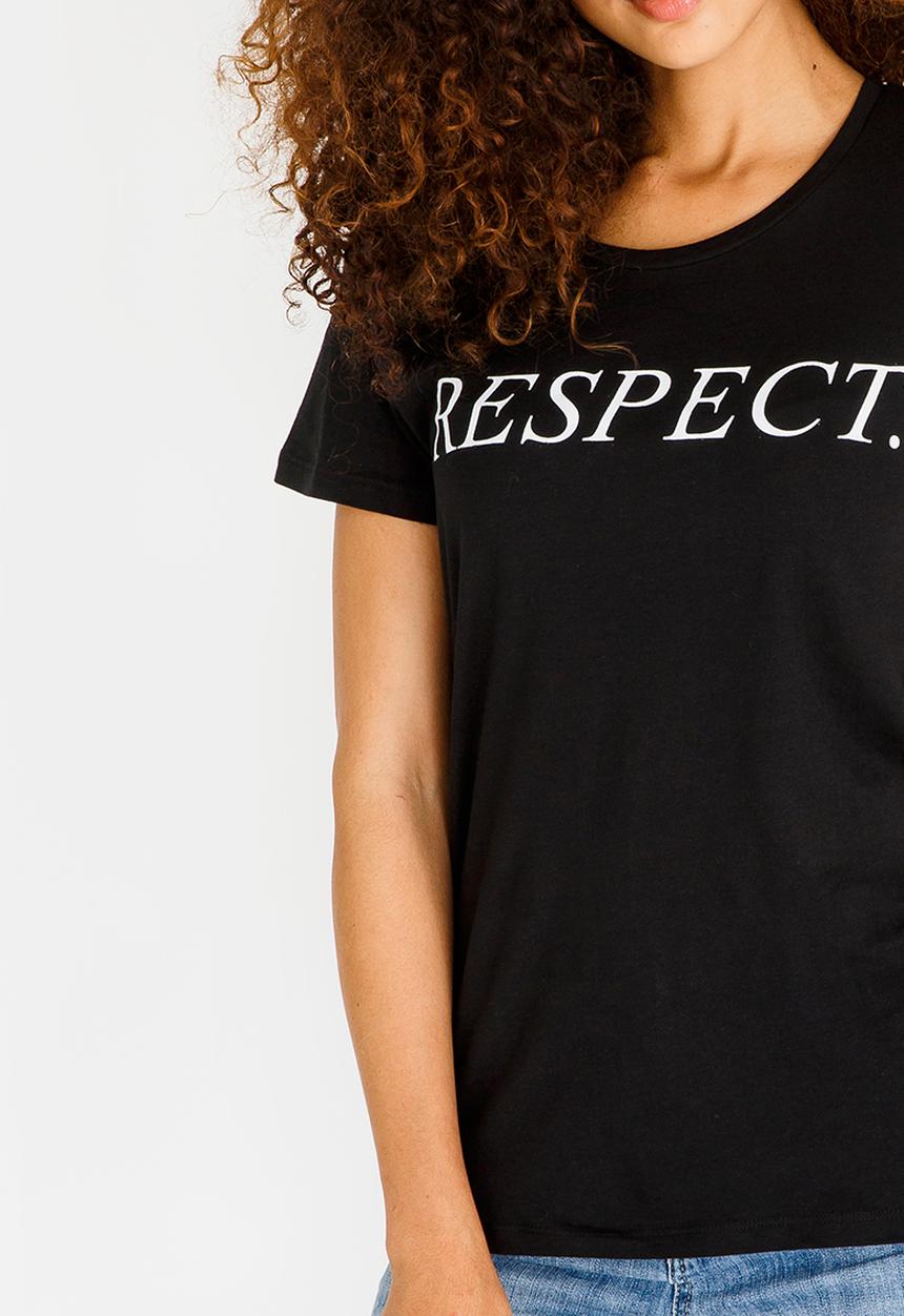 Vero Moda - Slogan Tee Black