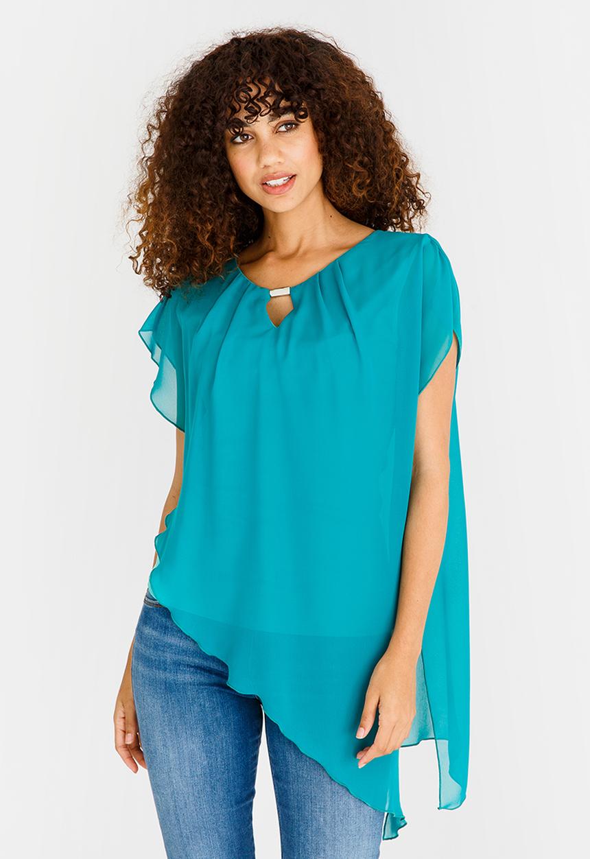 edit - Double Layer Blouse Green