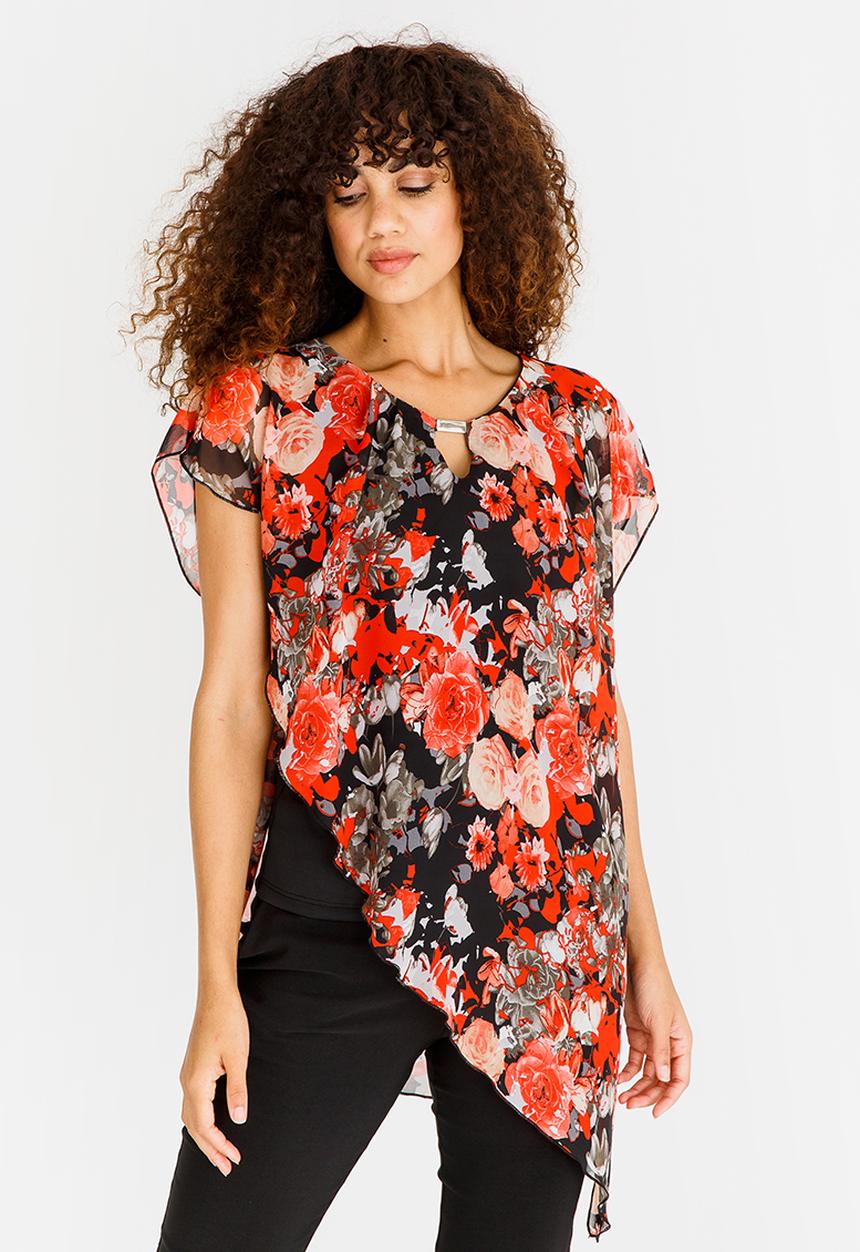 edit - Double Layer Blouse Multi-colour