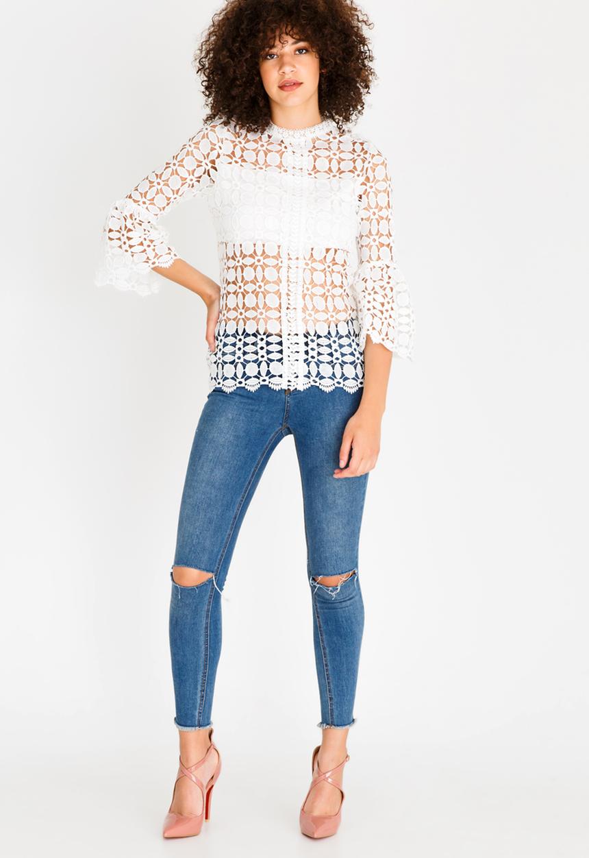 cath.nic - Lace Top White