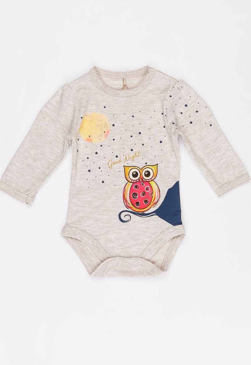Soobe - Girls Printed Bodysuit Beige