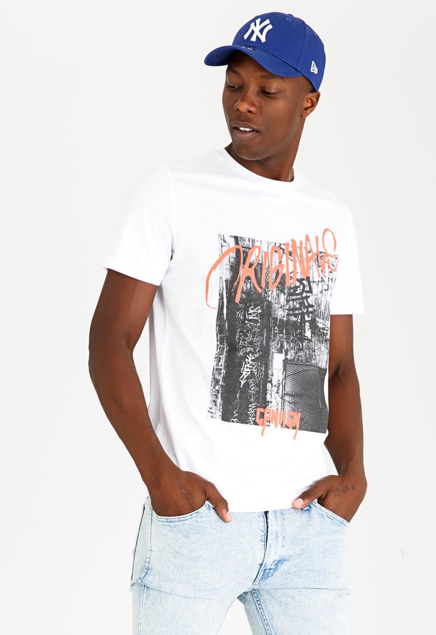 Jack & Jones - DAZET Crew Neck Tee White