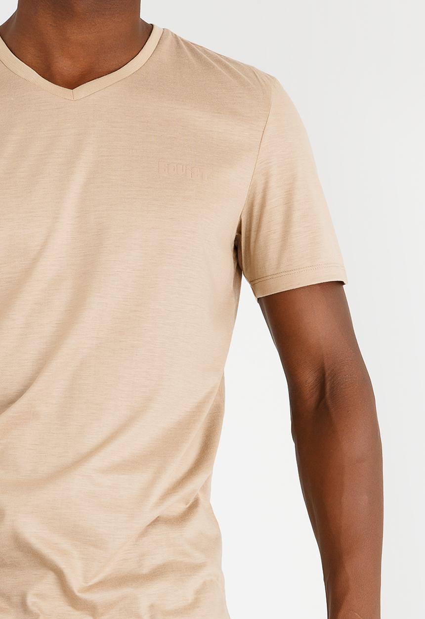 SOVIET - M Davies Velvet Tshirt Camel