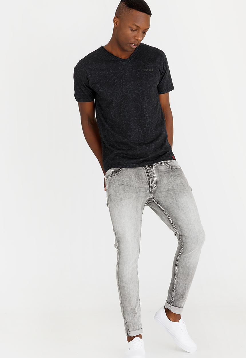 SOVIET - M Longford  Fashion Tee Charcoal