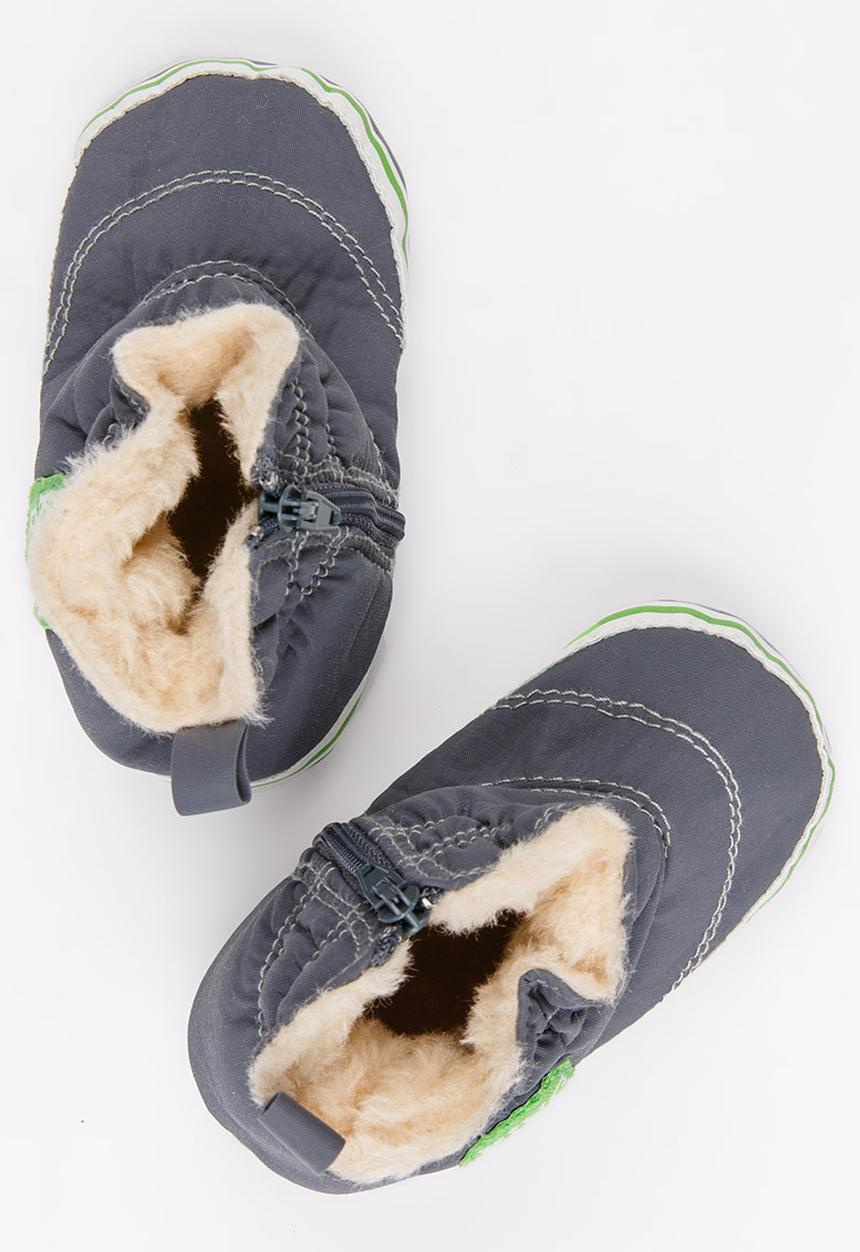 Pop Candy - Printed sole puffer boot - grey