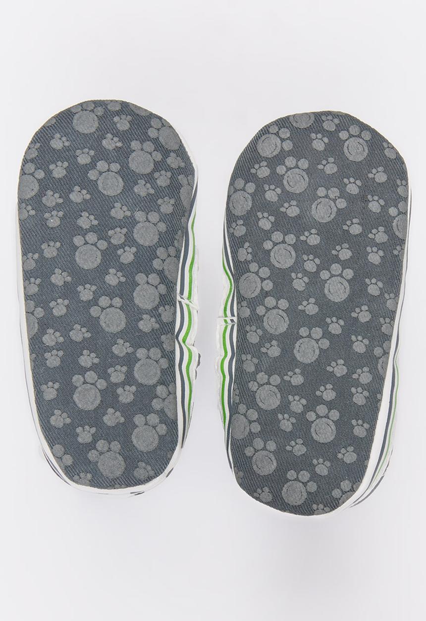 Pop Candy - Printed sole puffer boot - grey