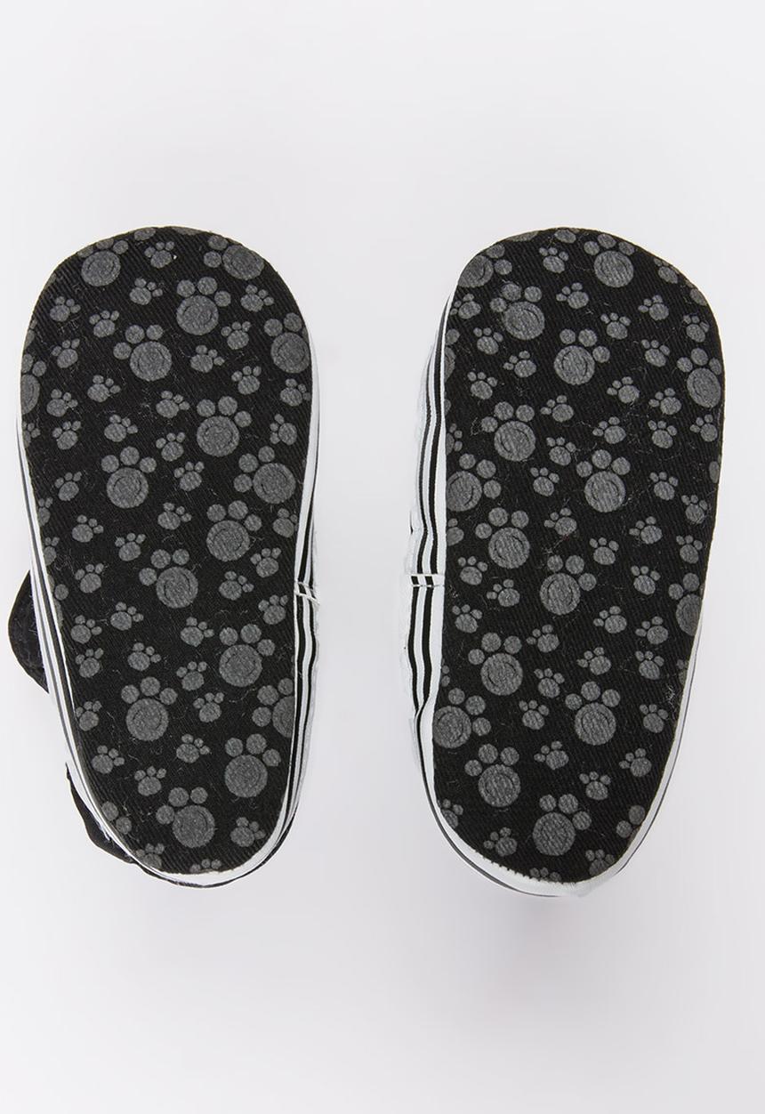 Pop Candy - Printed sole puffer boot - black