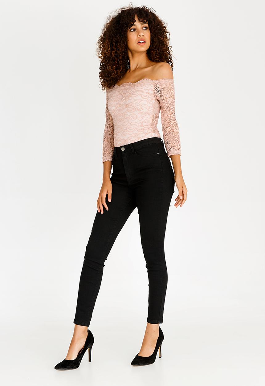 SISSY BOY - Lace Bodysuit Nude