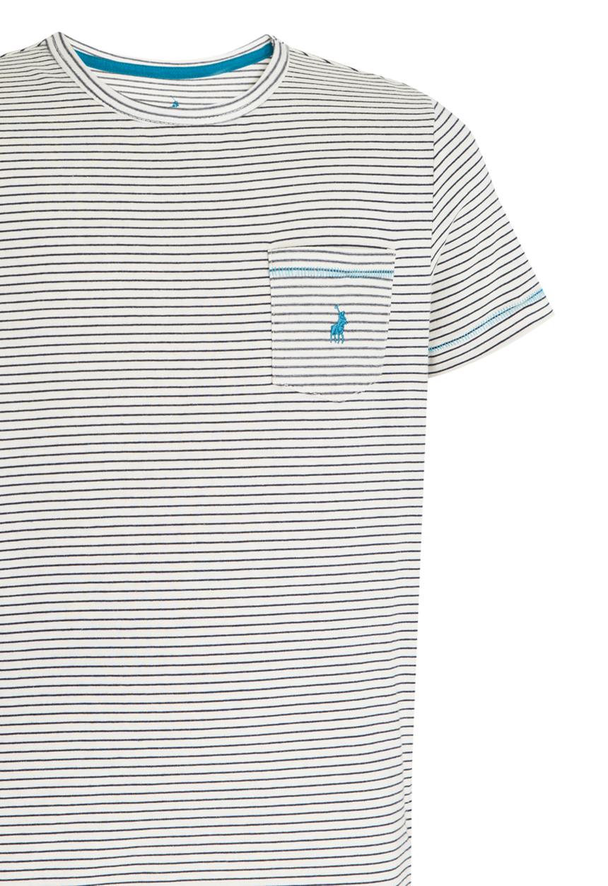 POLO - Classic Fine Stripe Tee Milk