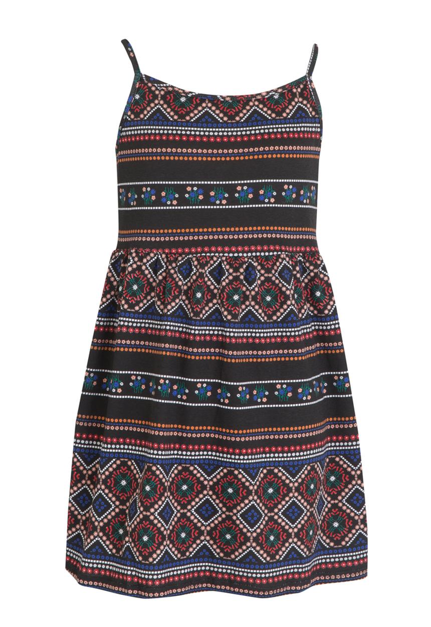 Rebel Republic - Mid Waist Strappy Dress Multi-colour