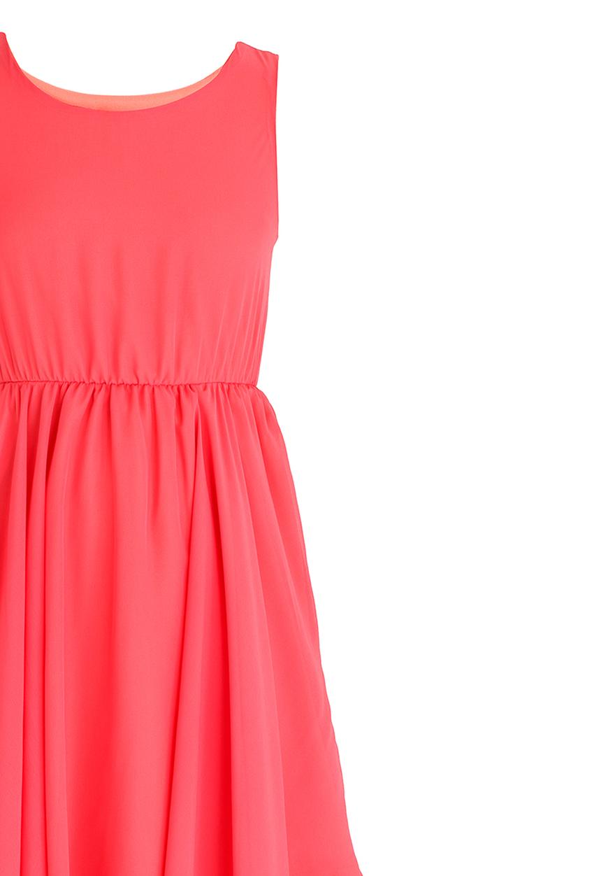 Rebel Republic - Hanky Hem Dress Coral