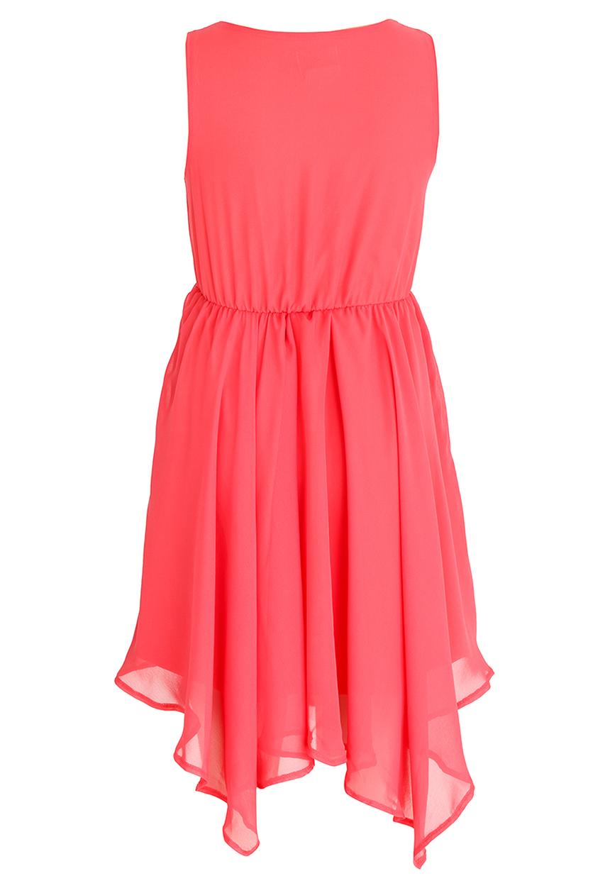 Rebel Republic - Hanky Hem Dress Coral