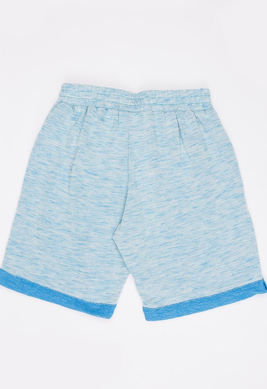 Rebel Republic - Knit Pull On Shorts Pale Blue