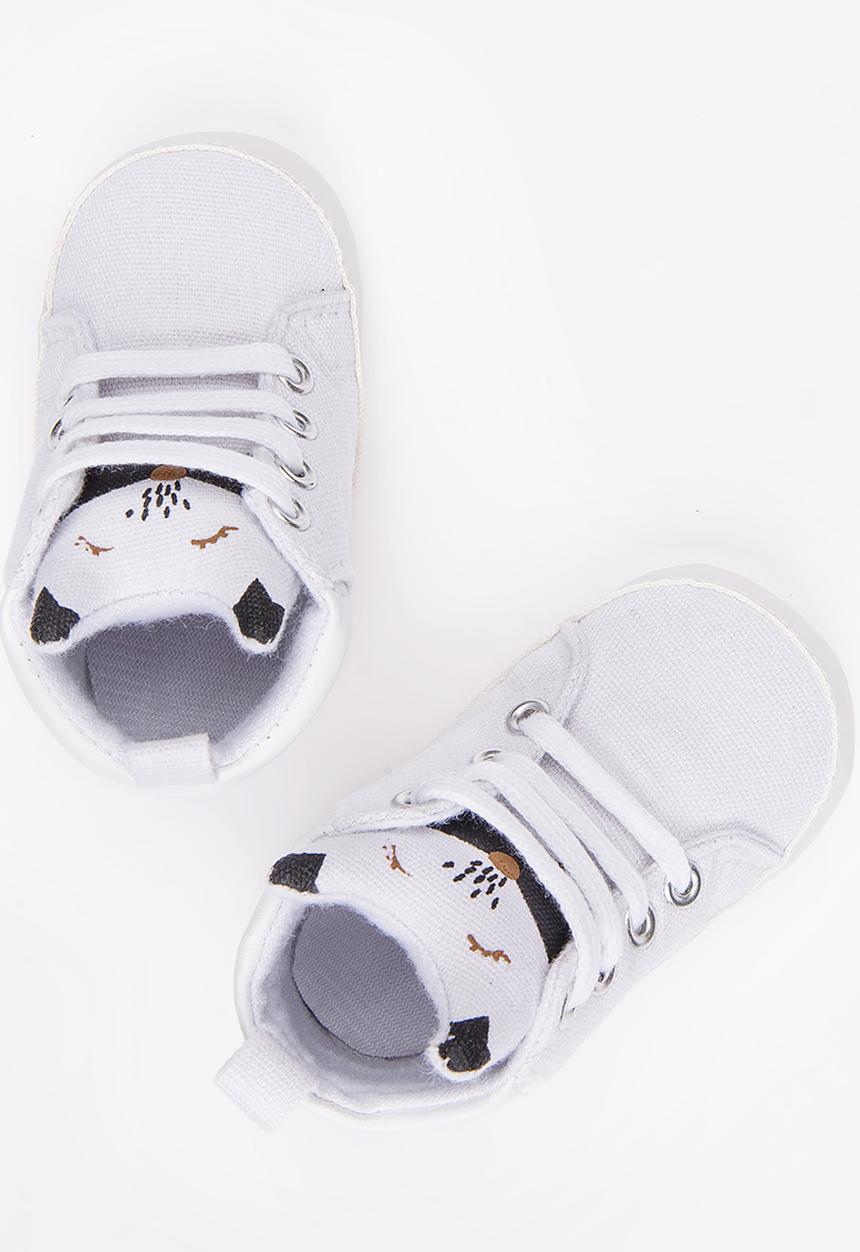 Pop Candy - Boys High Top Sneaker White