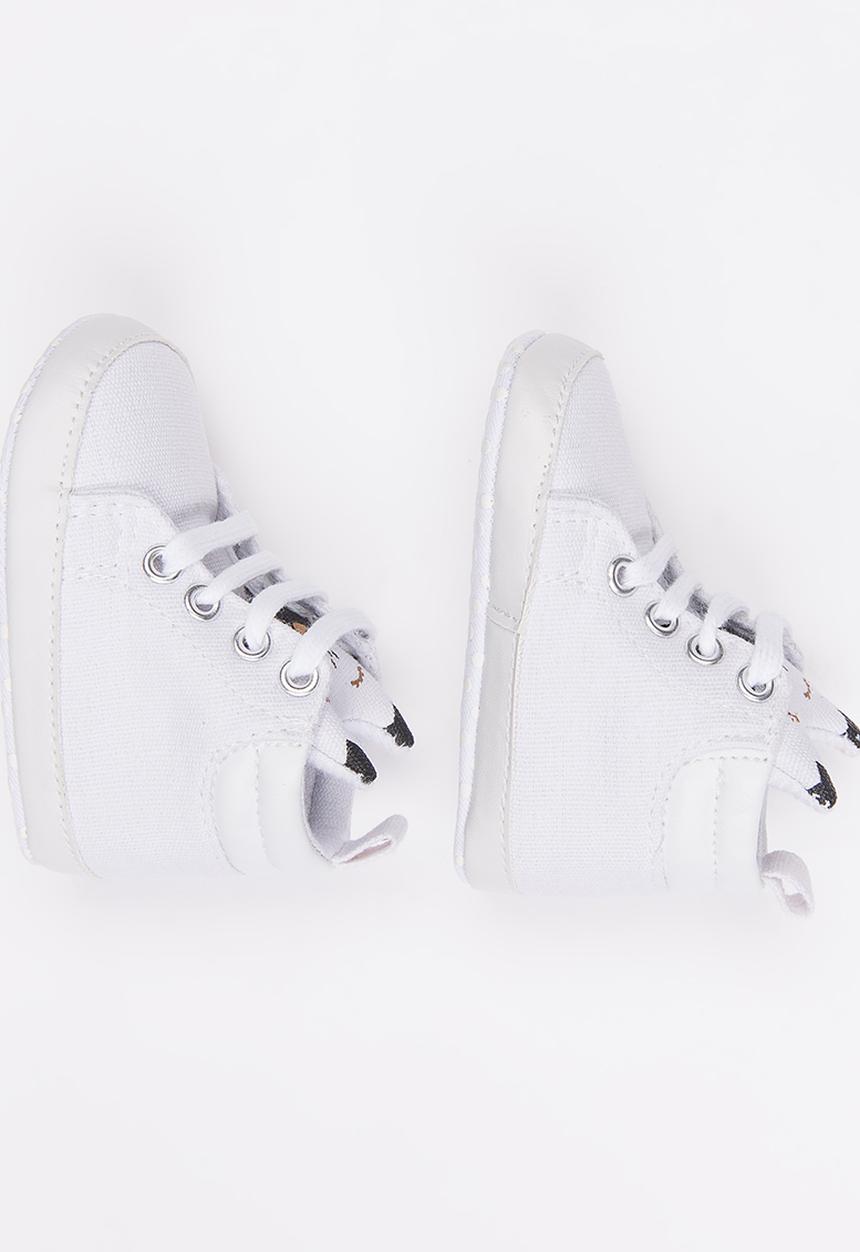 Pop Candy - Boys High Top Sneaker White