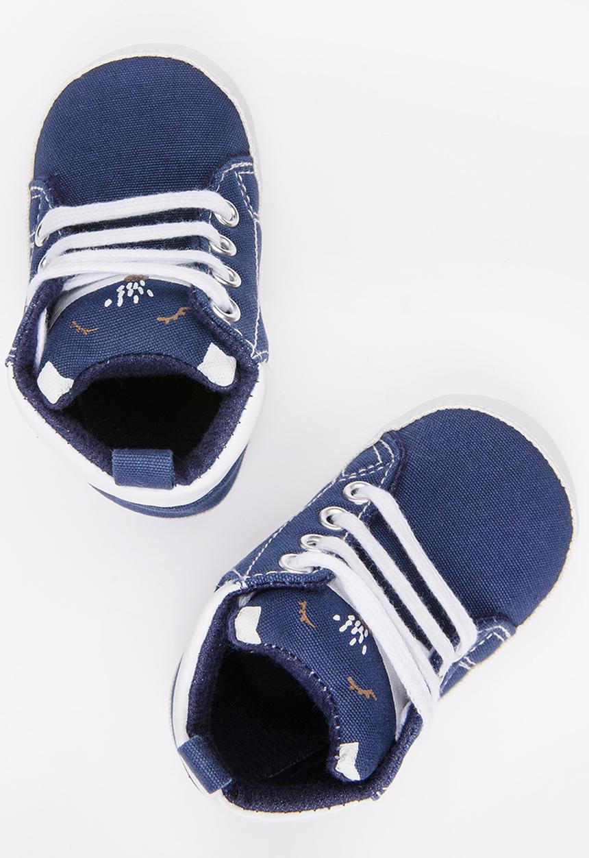 Pop Candy - Boys High Top Sneaker Navy