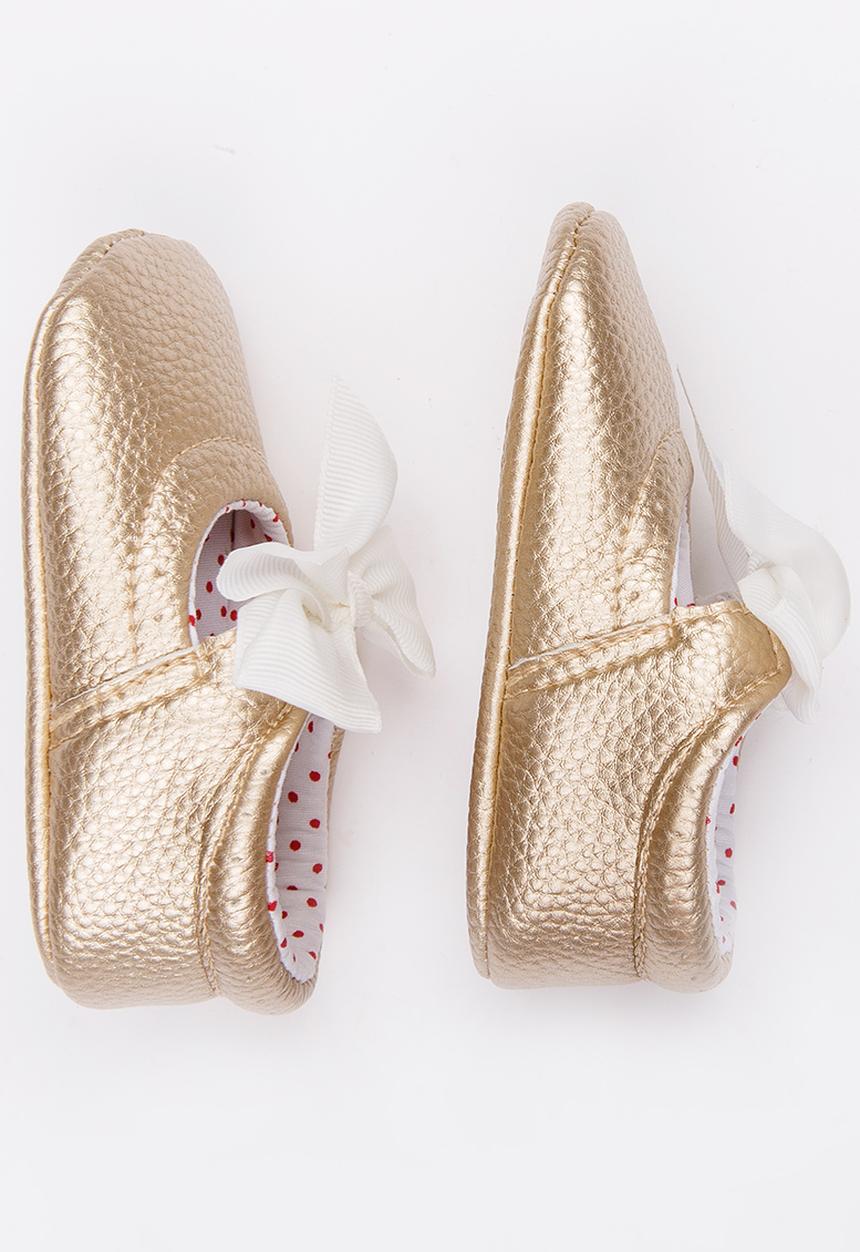 Pop Candy - Girls Bow Pump Gold