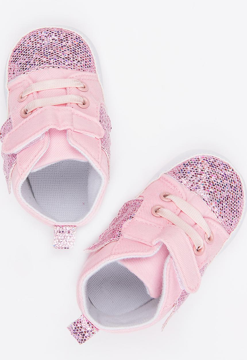 Pop Candy - Printed High Top Sneaker Mid Pink